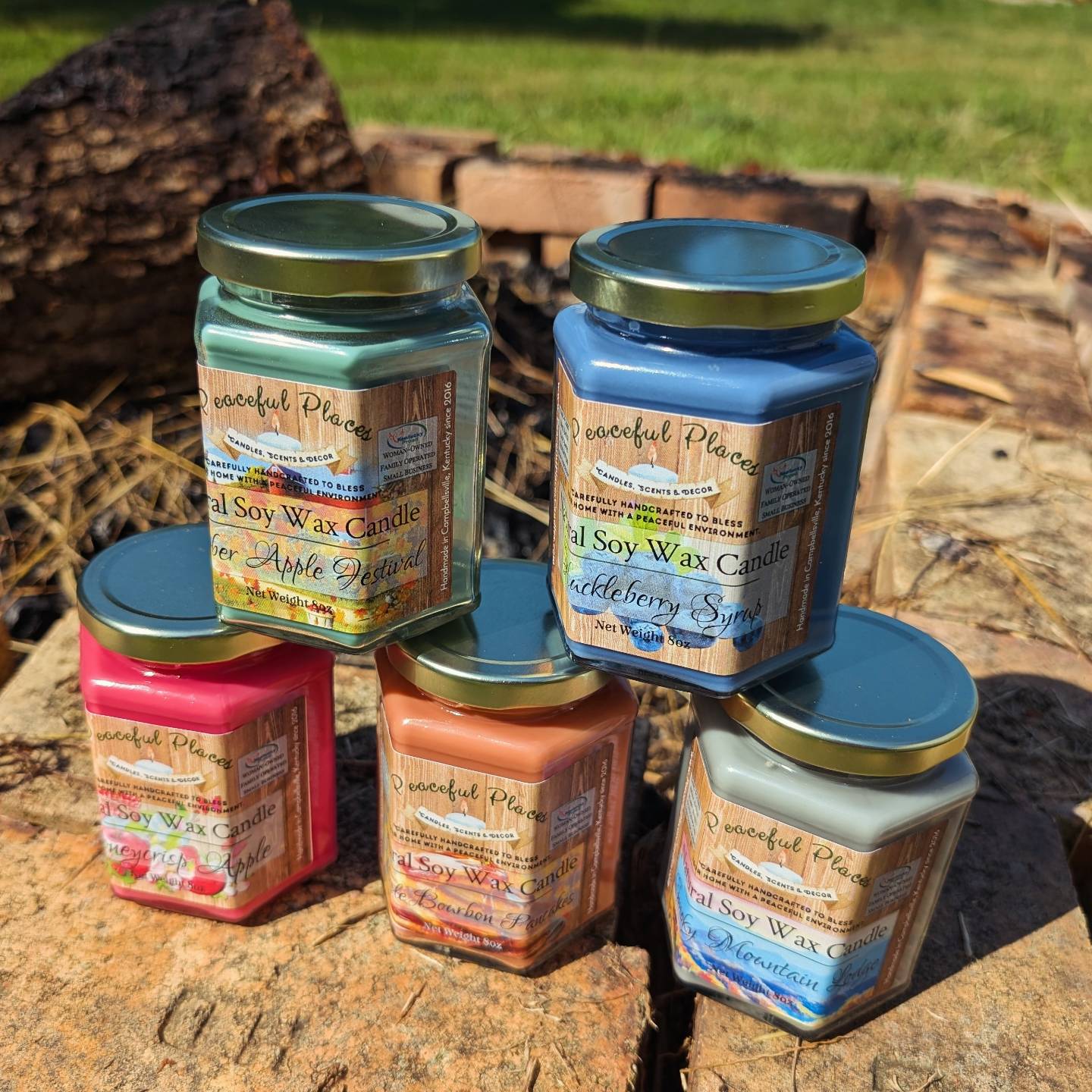 Peaceful Places Soy Wax Candle - 8oz Home Size