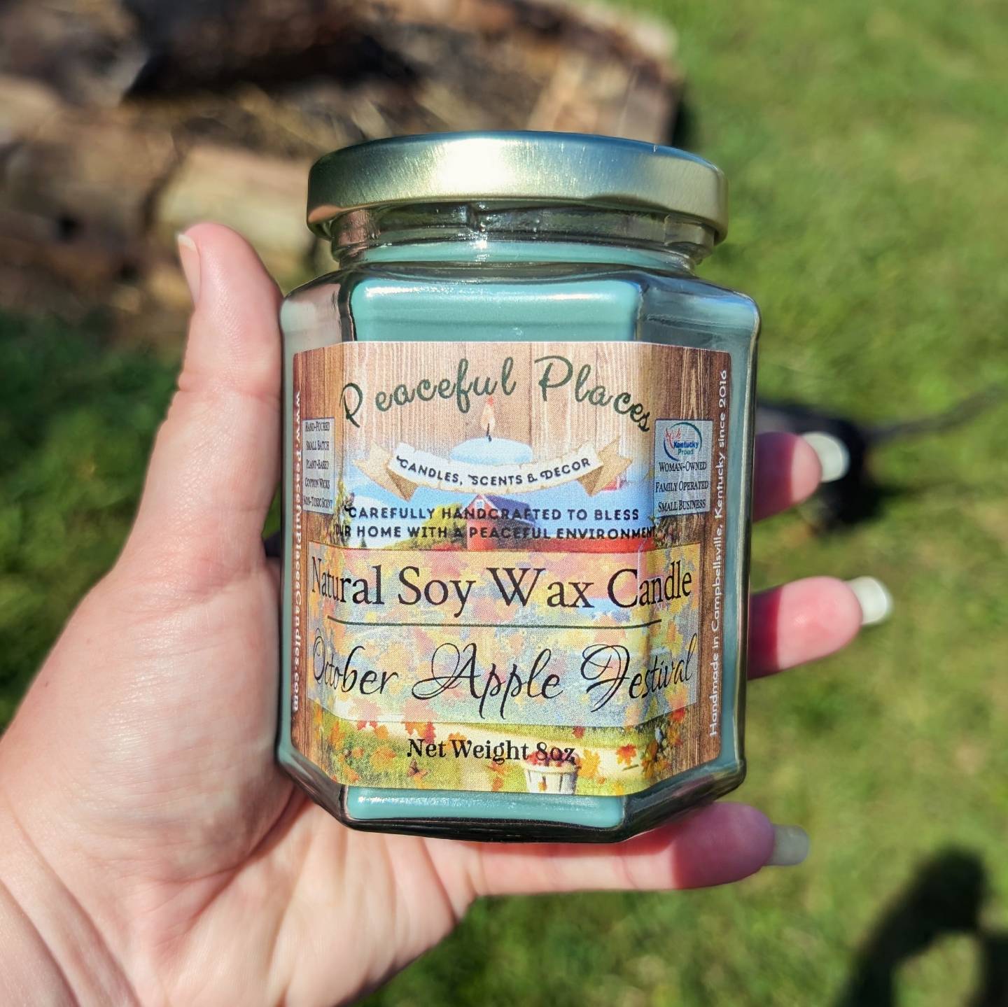 Peaceful Places Soy Wax Candle - 8oz Home Size