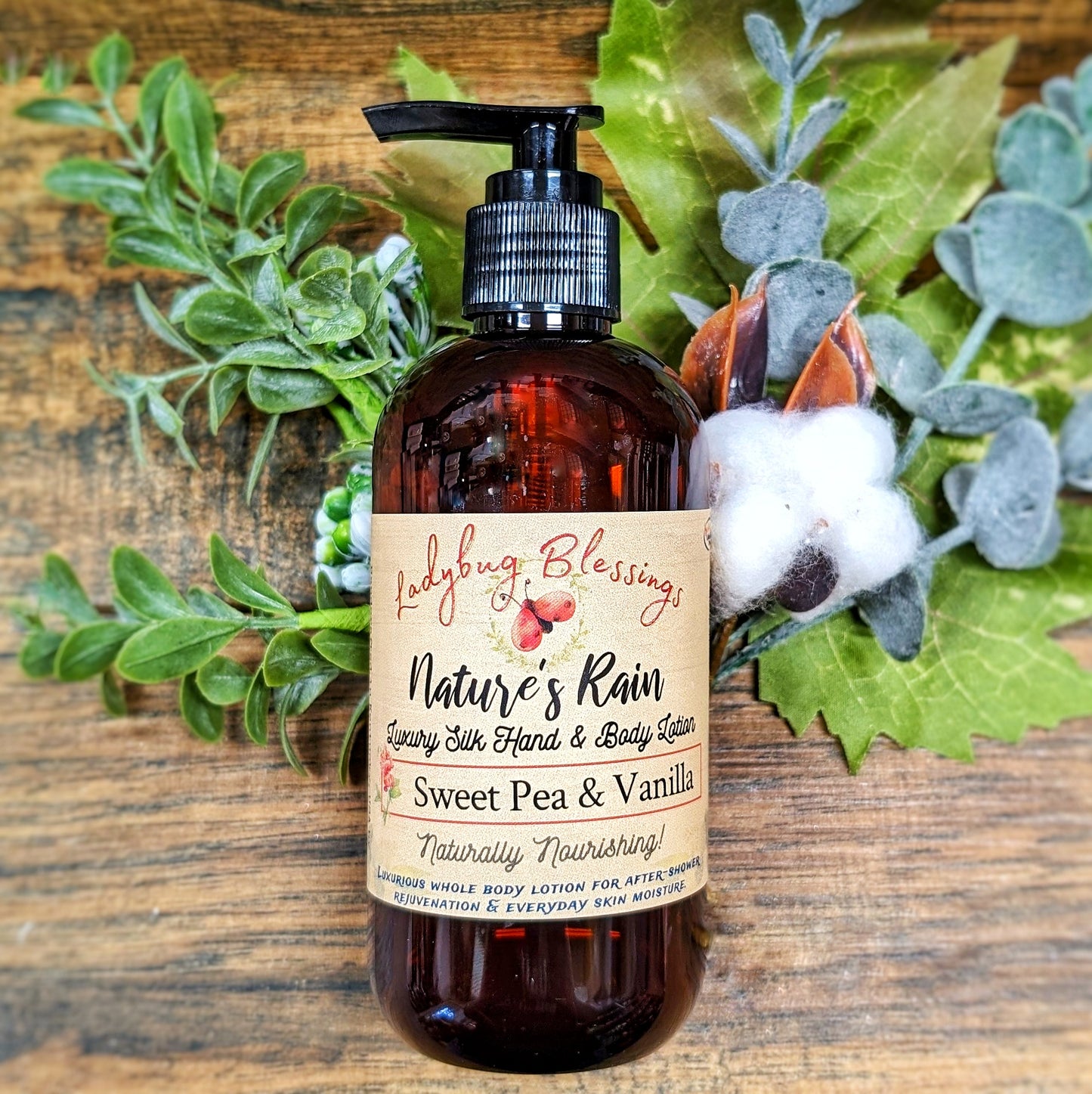 Nature's Rain // Luxury Silk Pump & Travel Lotion *Two Sizes!*