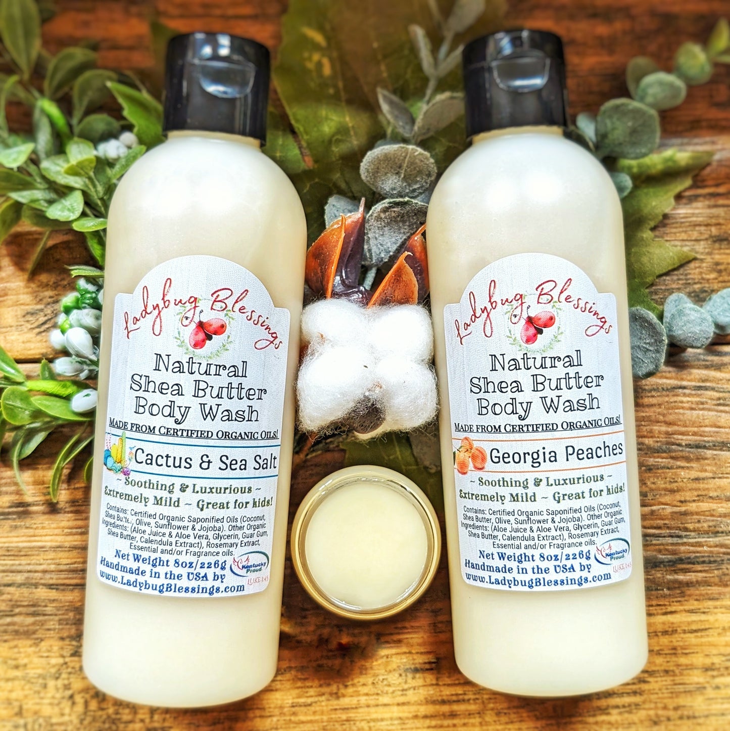 Natural Shea Butter Body Wash - Two Sizes!