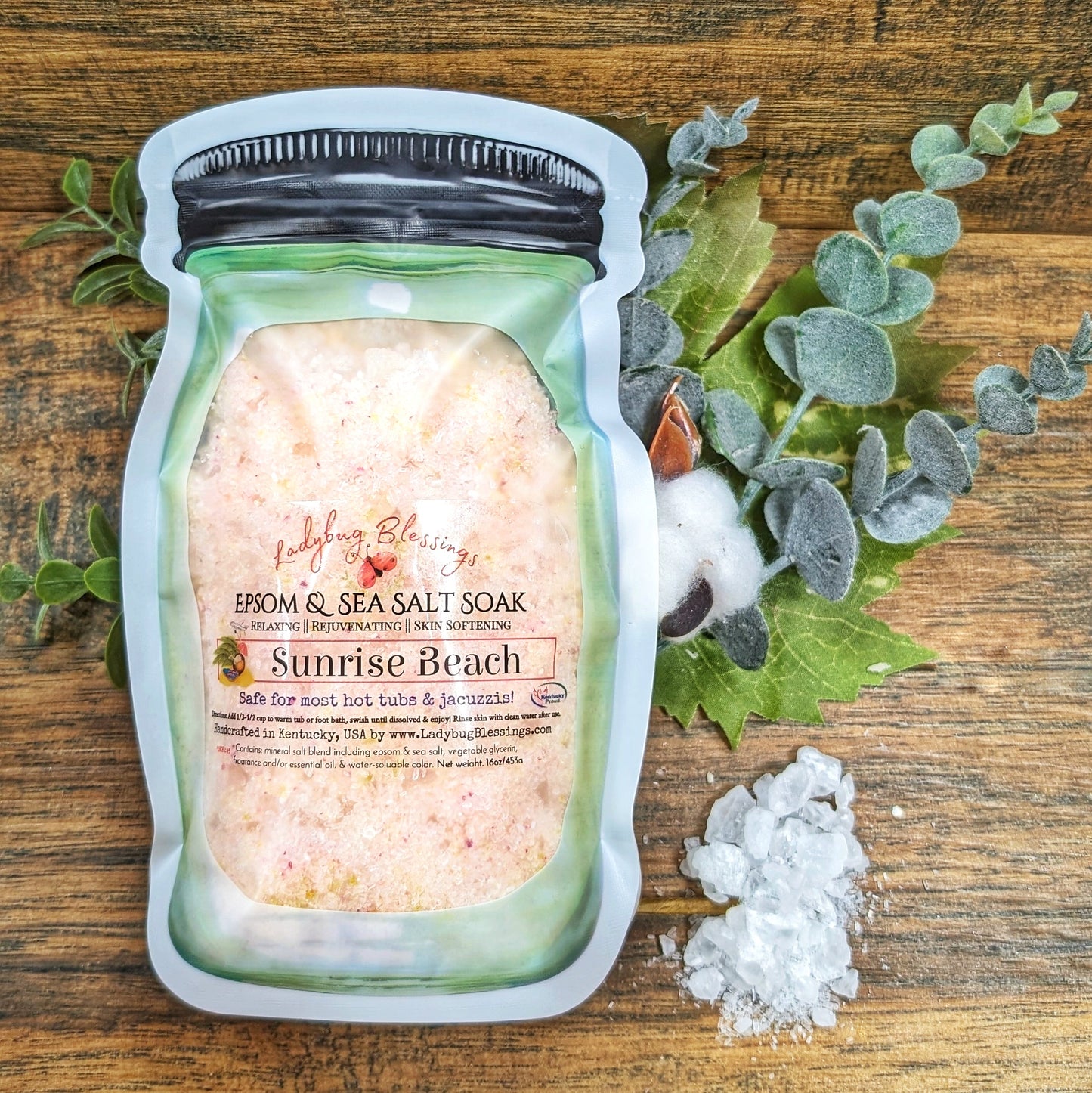 Epsom & Sea Salt Soak - 16 oz Bag