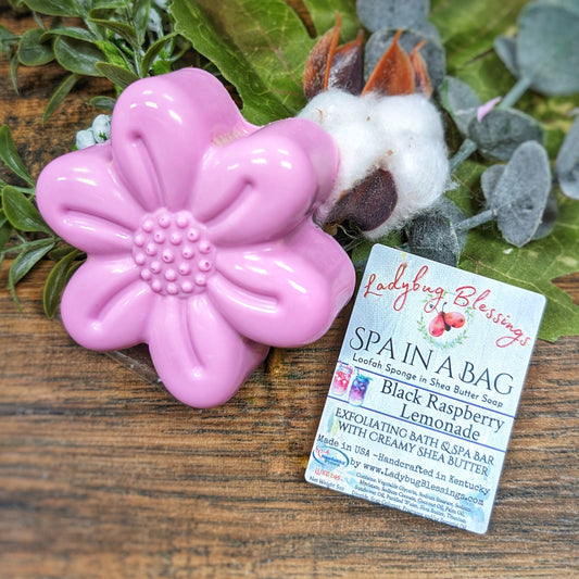 Shea Butter Flower Loofah Soap *Now in all fragrances!*