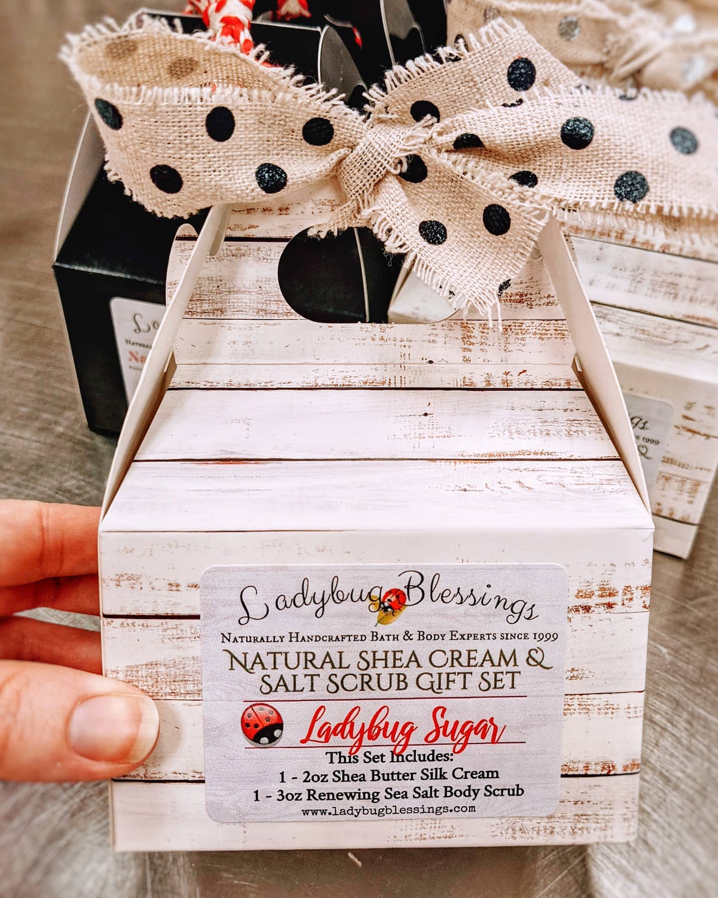 Shea Cream & Salt Scrub Mini Gift Box Sets