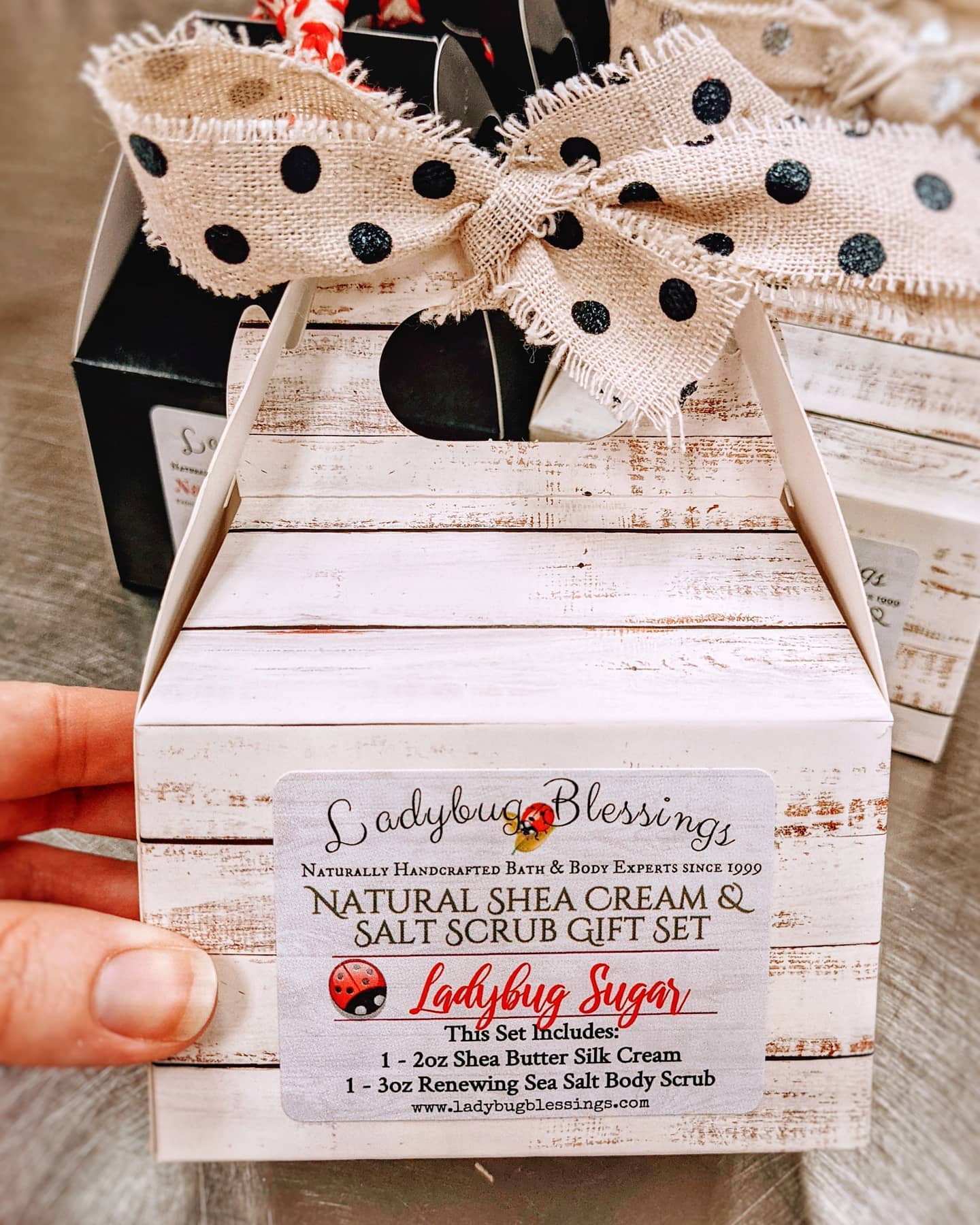 Shea Cream & Salt Scrub Mini Gift Box Sets - Multiple Designs!