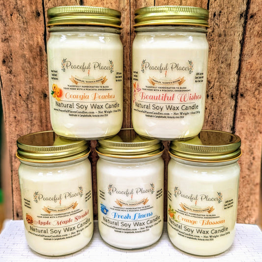 Peaceful Places Soy Wax Candle - 10oz NO COLOR *New*