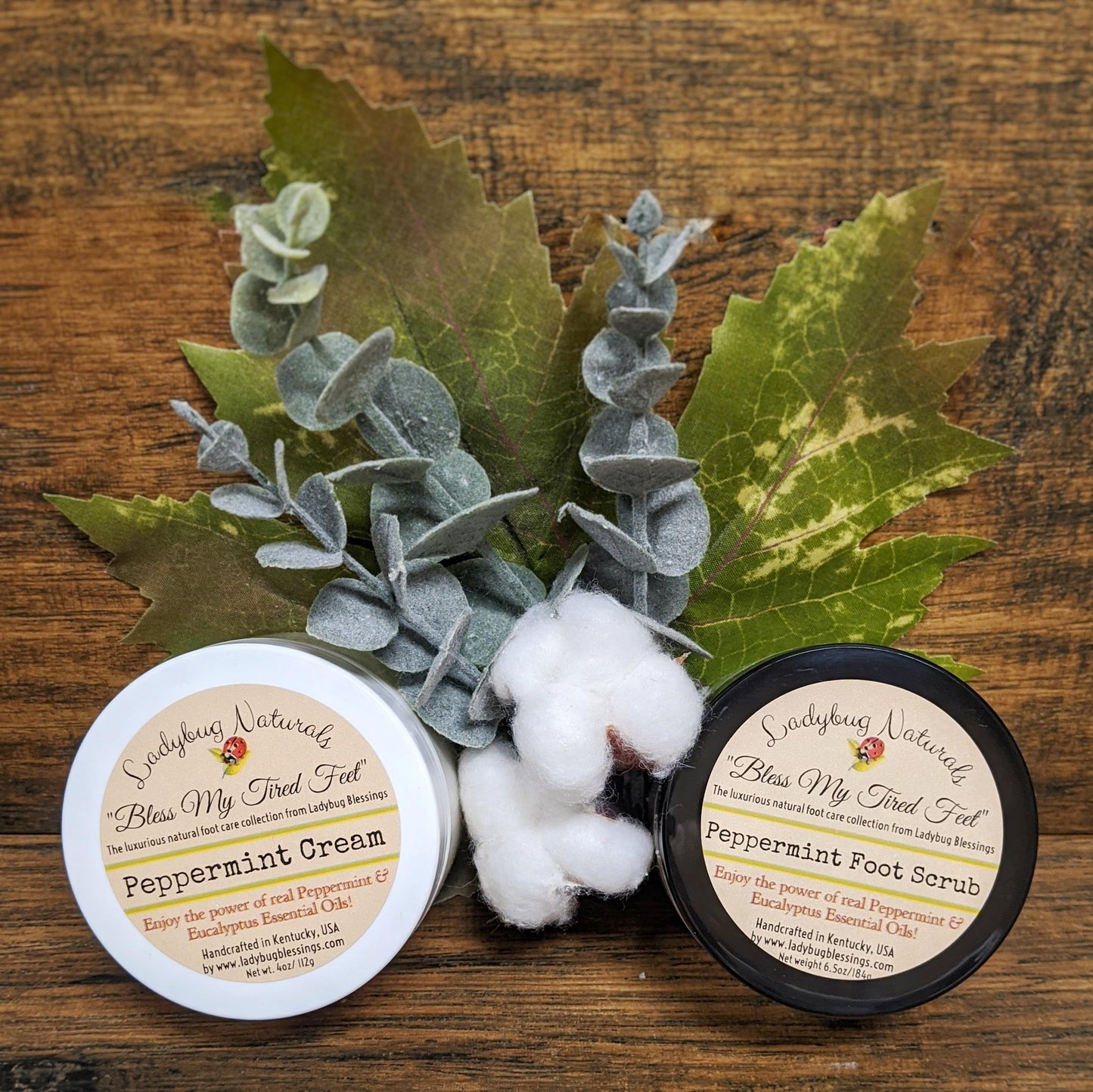 Peppermint Cream & Scrub Set