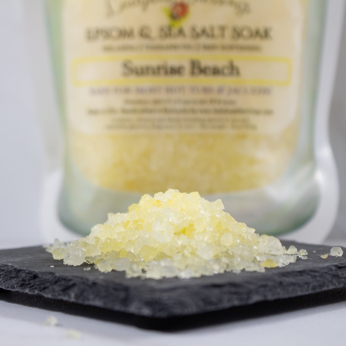 relaxing epsom sea salt bath