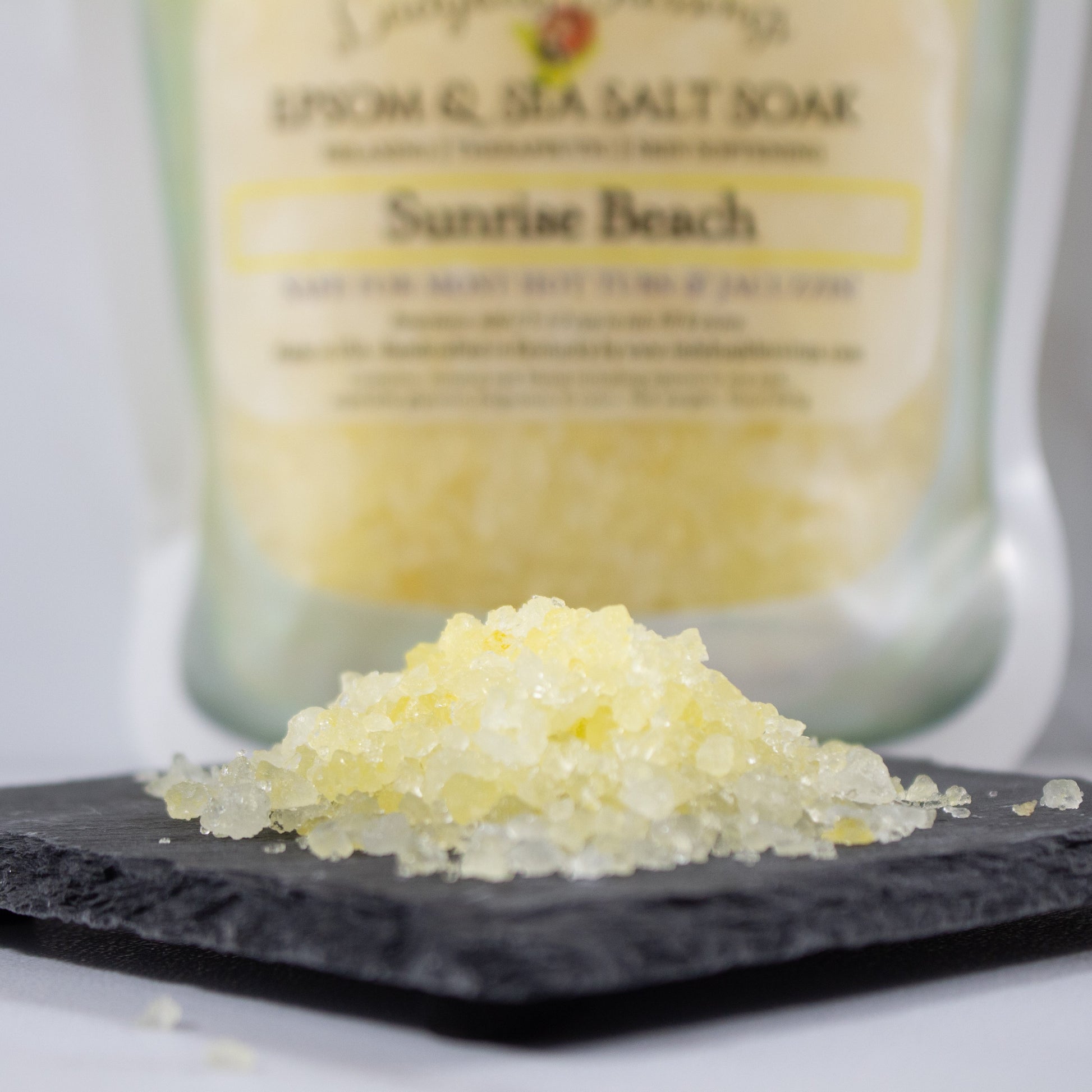 relaxing epsom sea salt bath