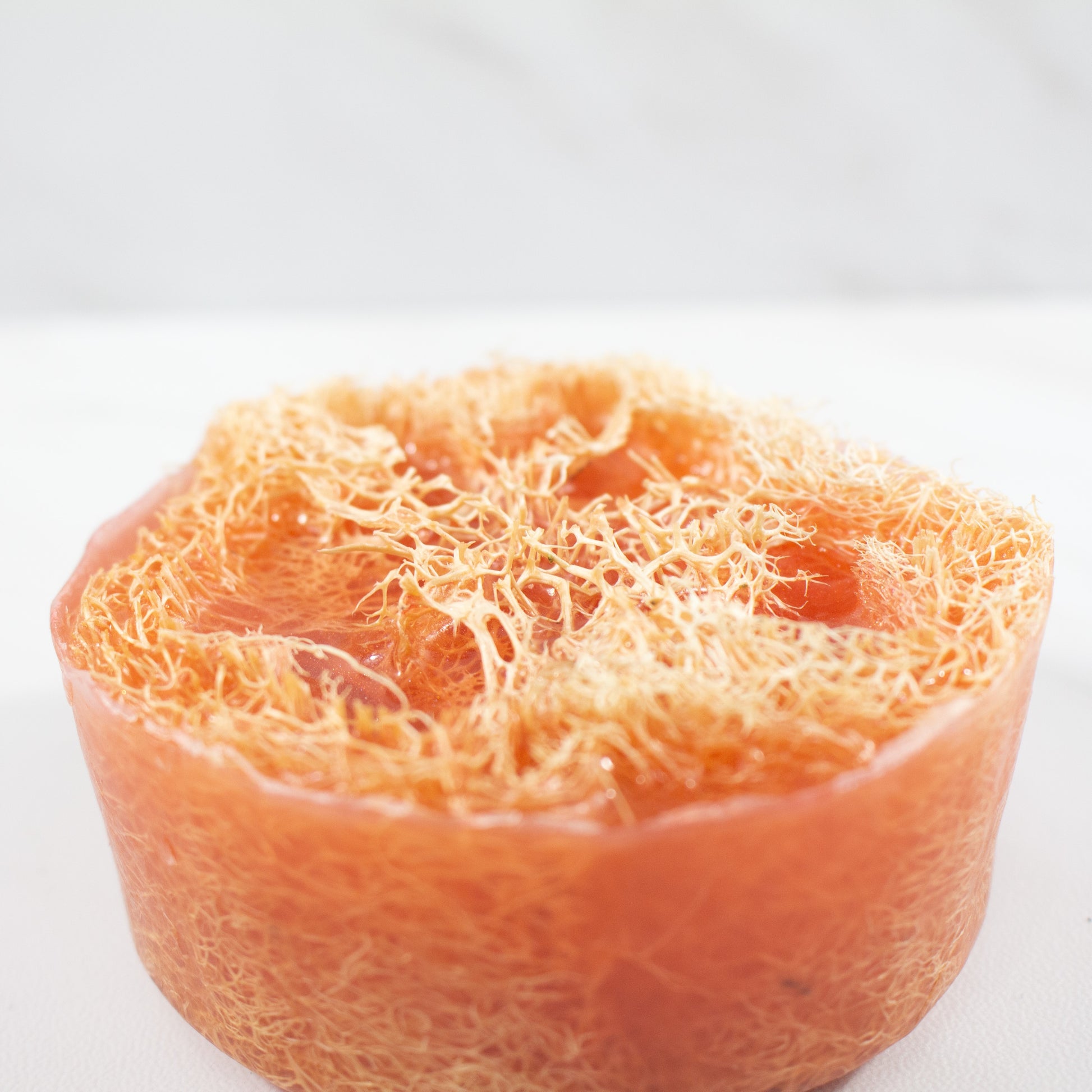 red peppermint natural loofah soap