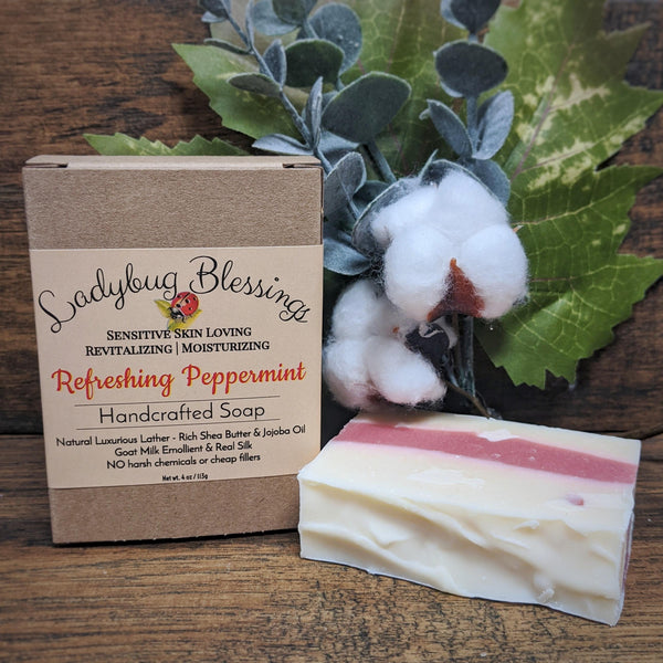 Peppermint Handcrafted Soap Bar