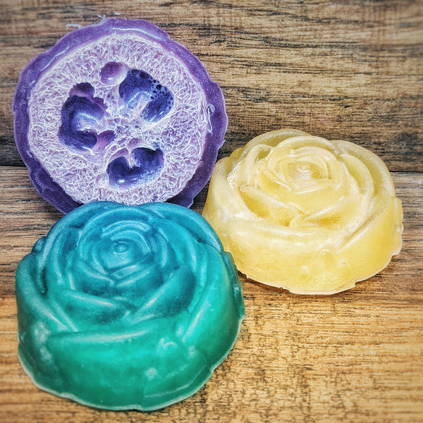 Rose-Shaped Medium Loofah Soap