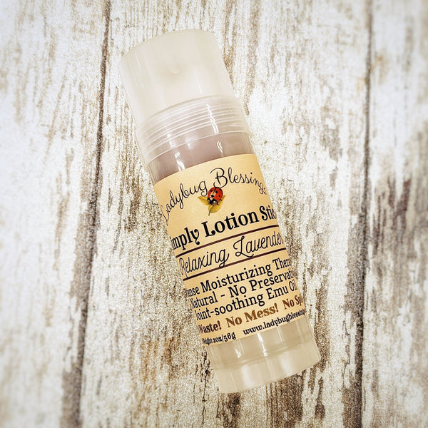 Simply Solid Lotion Stick - Super Large 2oz Size!