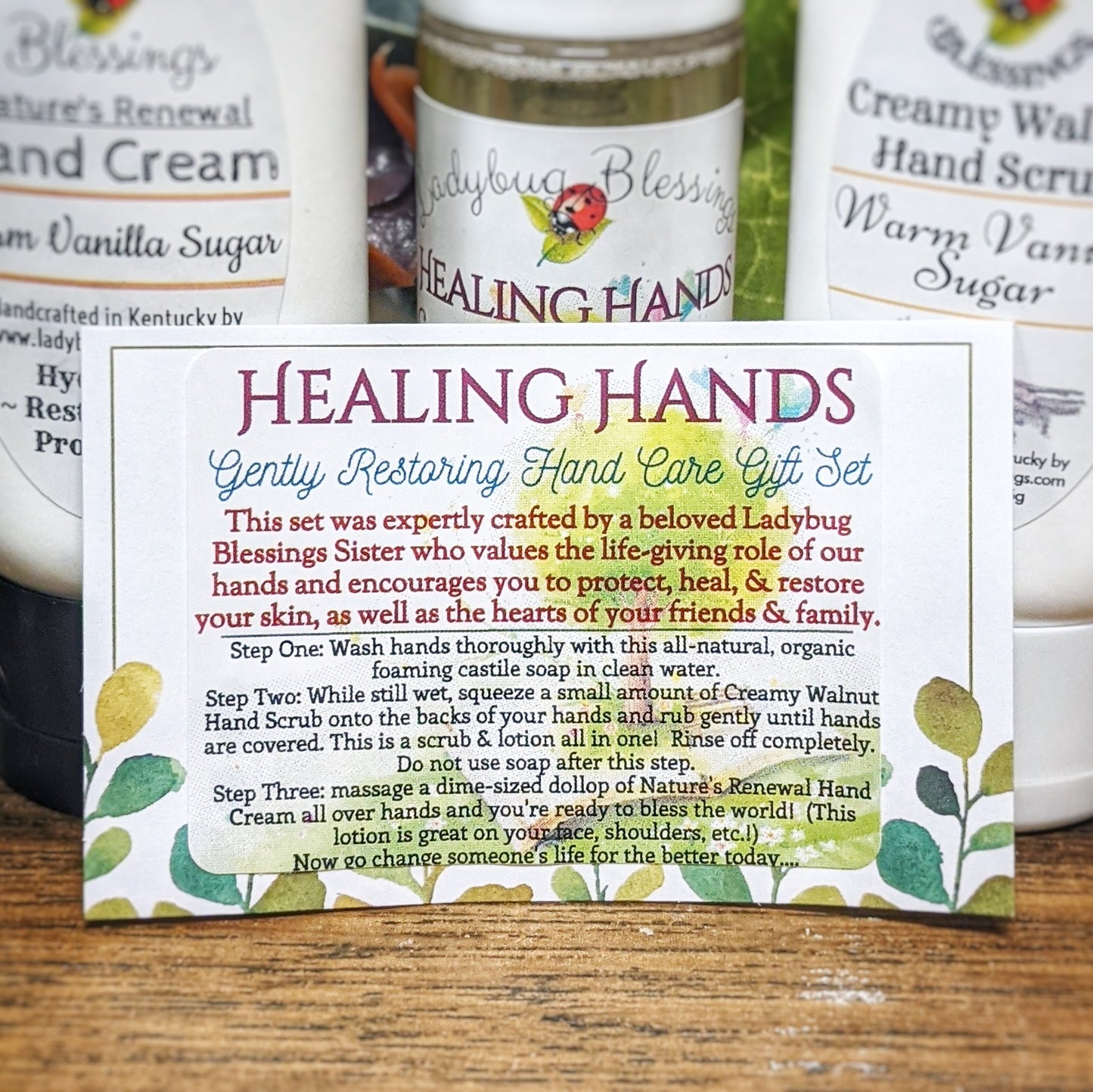 "Healing Hands" Restoration Gift Set in Organza Bag