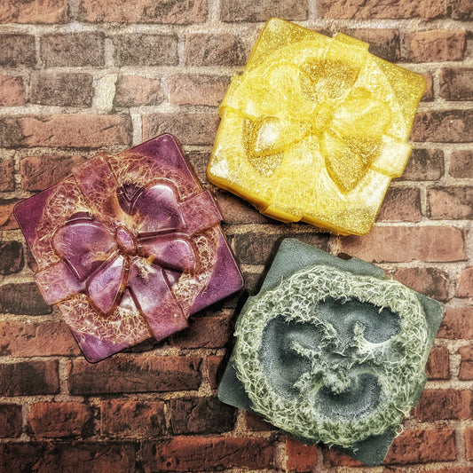 Holiday Shapes Medium Loofah Soaps