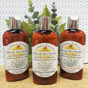 Miracle Skin Soothe - Aloe & Vitamin E Lotion 4oz & *NEW SIZE & Summer Scents!*