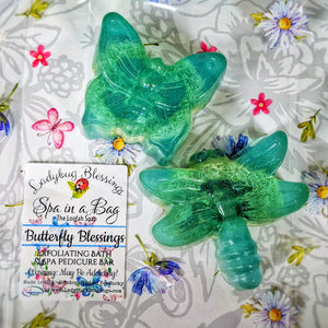 "Butterfly Blessings" Mini Loofah Soaps